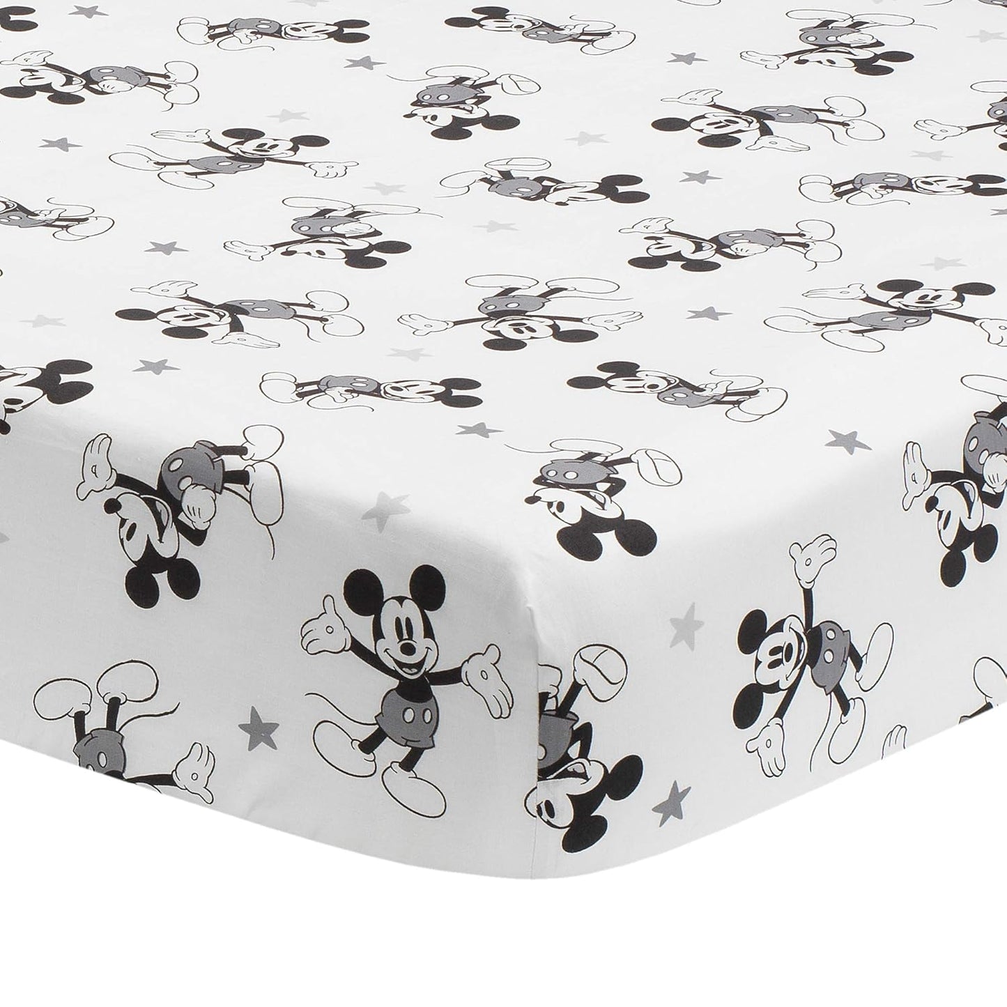 Lambs & Ivy Disney Baby Magical Mickey Mouse 3-Piece Crib Bedding Set - Gray