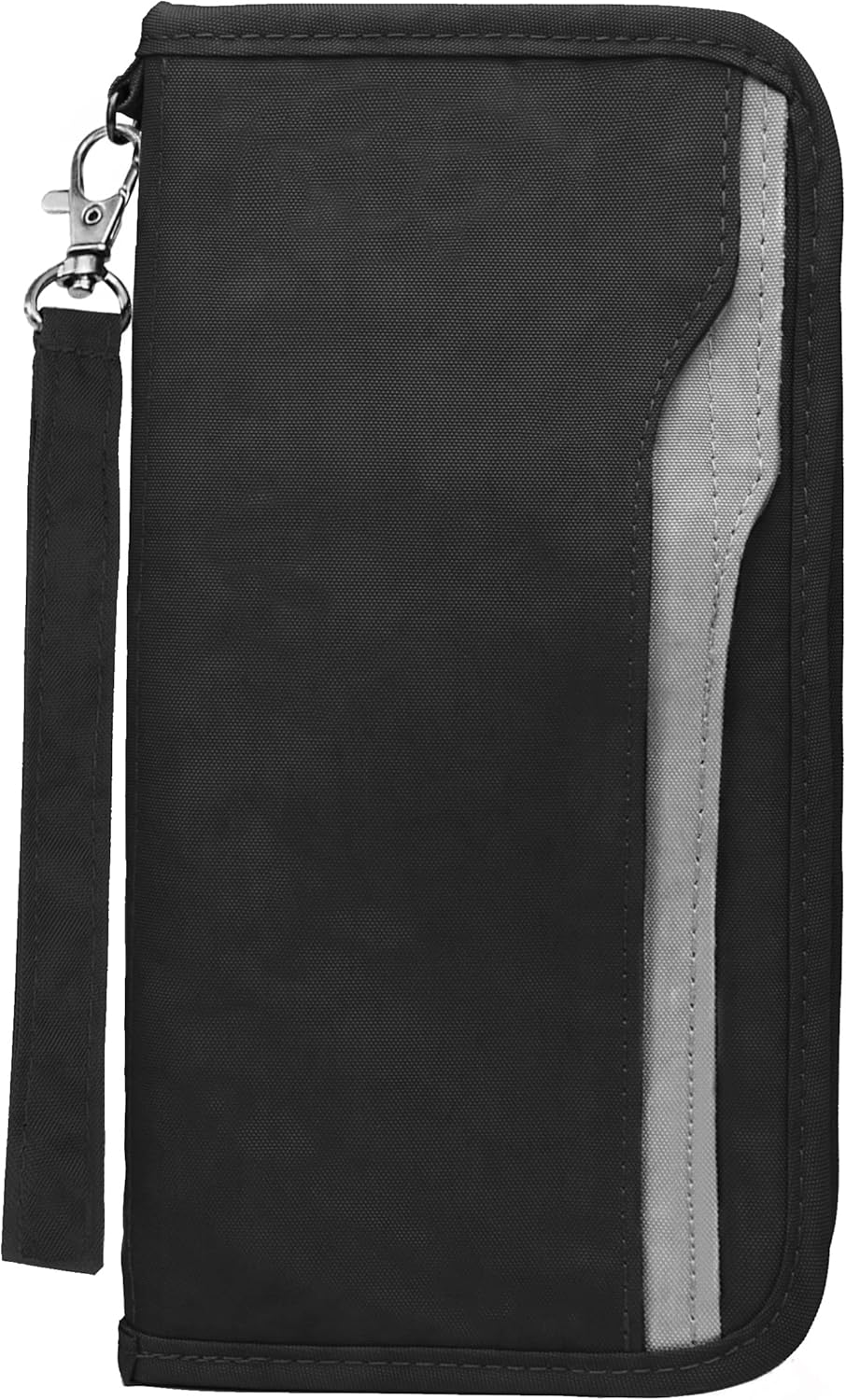 ZOPPEN Passport Holder Family RFID Passport Wallet, Passport Holder Women/Men, Travel Wallet Documents Organizer Zipper Case with Removable Wristlet Strap, Travel Essentials for Flying