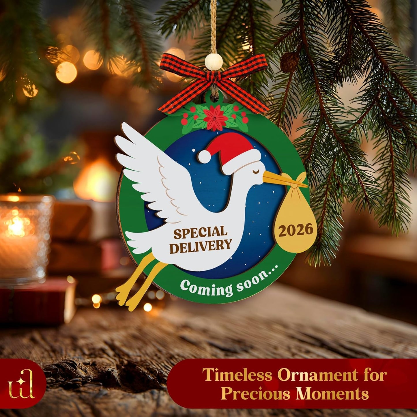 Coming Soon Baby Announcement 2026 - Pregnancy Announcement Ornament, Expecting Parents To Be Unique Gifts For Family Husband, Expecting Baby Ornament 2026, Christmas Pregnant Ornaments 2025