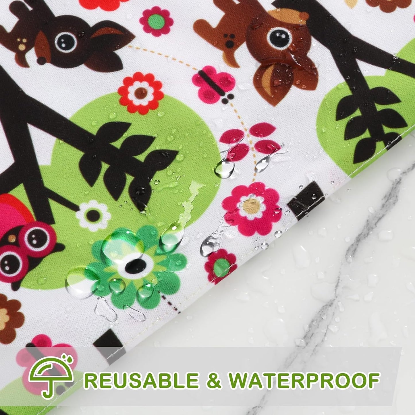 Angel Love Baby Cloth Diaper Wet/Dry Bags, 2 Pack With Two Zippered Pockets, Waterproof Washable Reusable for Travel, Beach, Pool, Gym, Swimsuits or Wet Clothes, L0113