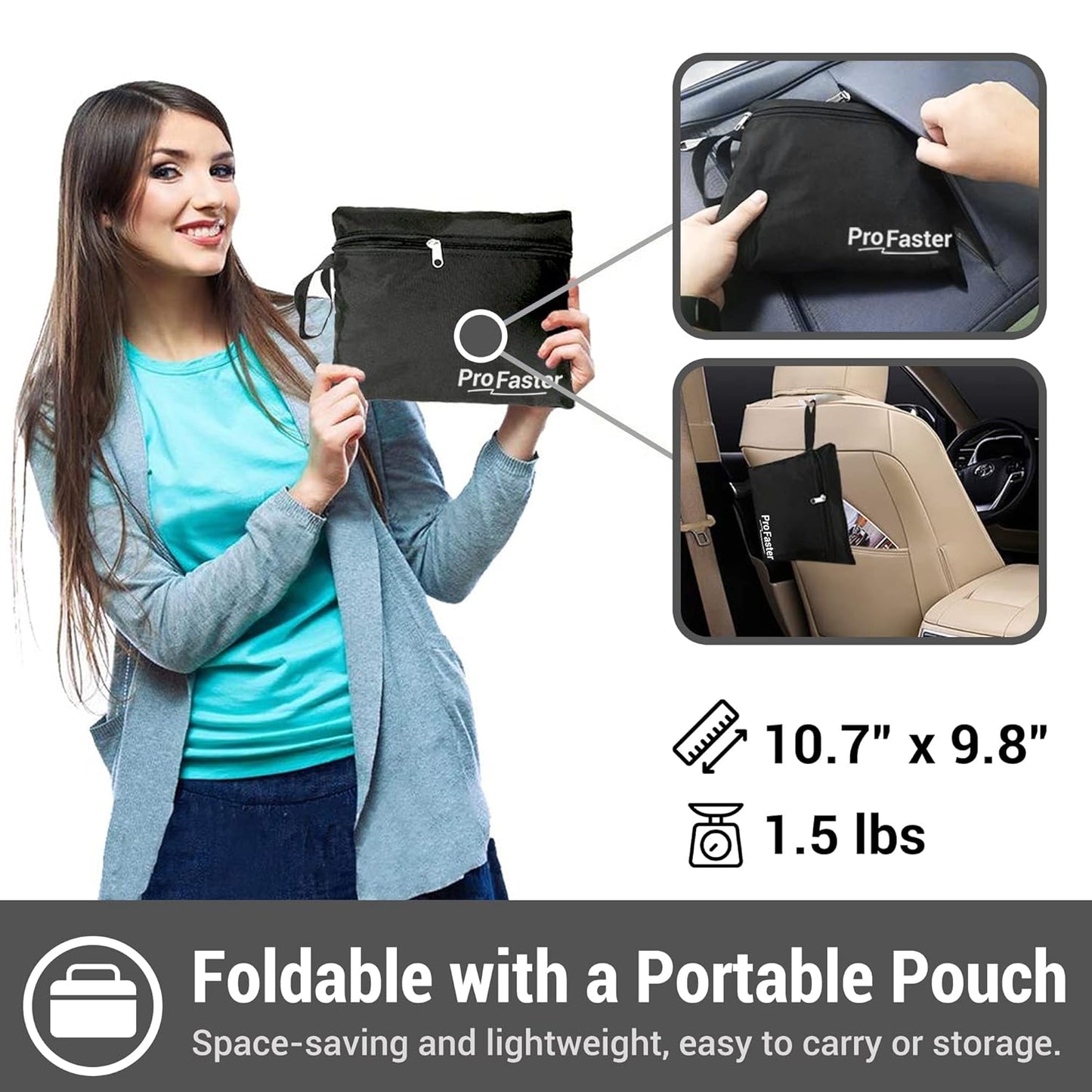 Car Seat Travel Bag Backpack for Air Travel - Karfast Universal Infant Carseat Gate Check Bag Cover for Airplane, Foldable with Pouch, Yellow