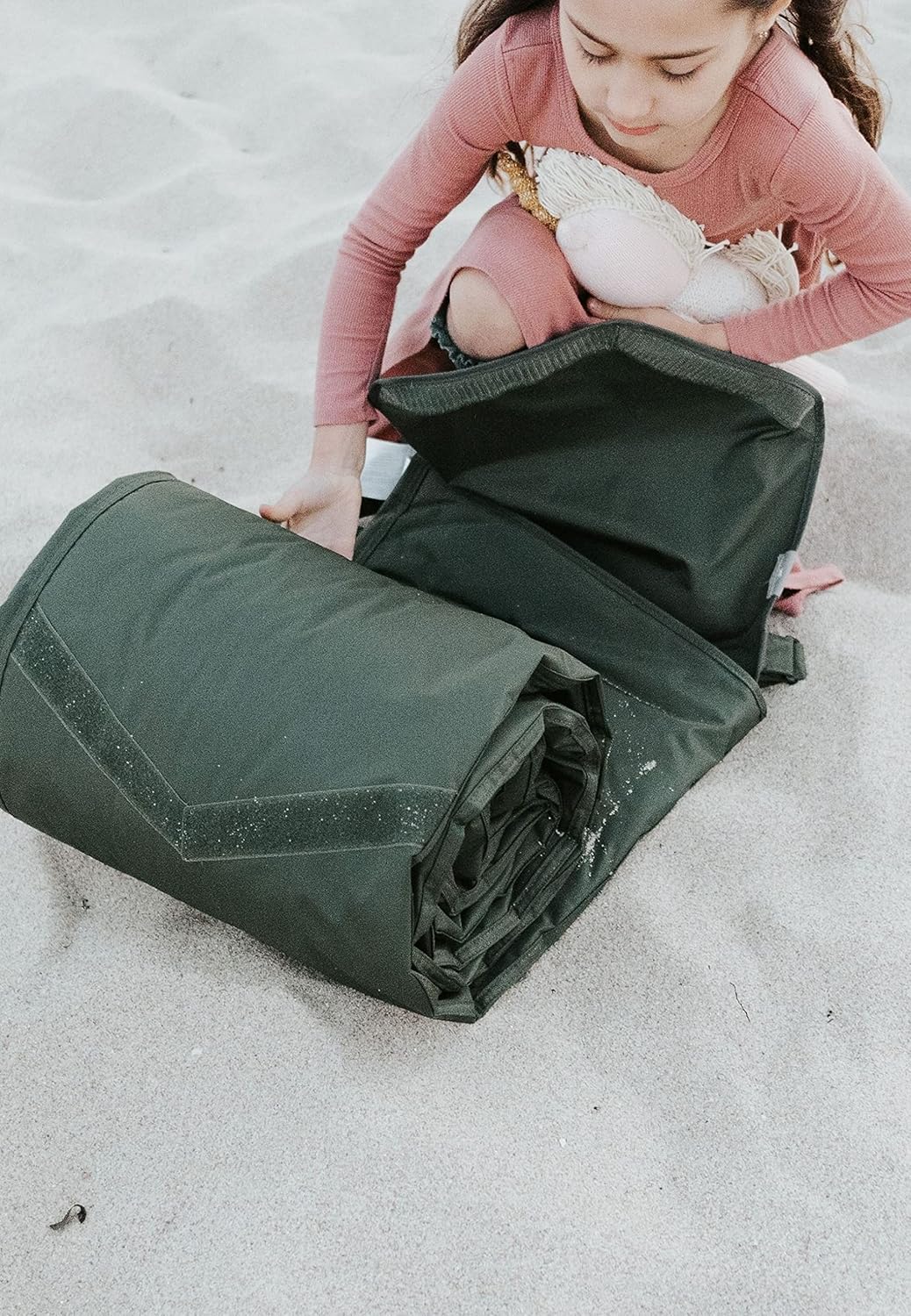 Little Unicorn 5'x10' XL Outdoor Family Picnic & Beach Blanket | Durable & Water-Resistant Fabric | Compact Fold & Easily Wipes Clean | Zipper Pocket (Tropical Leaf)