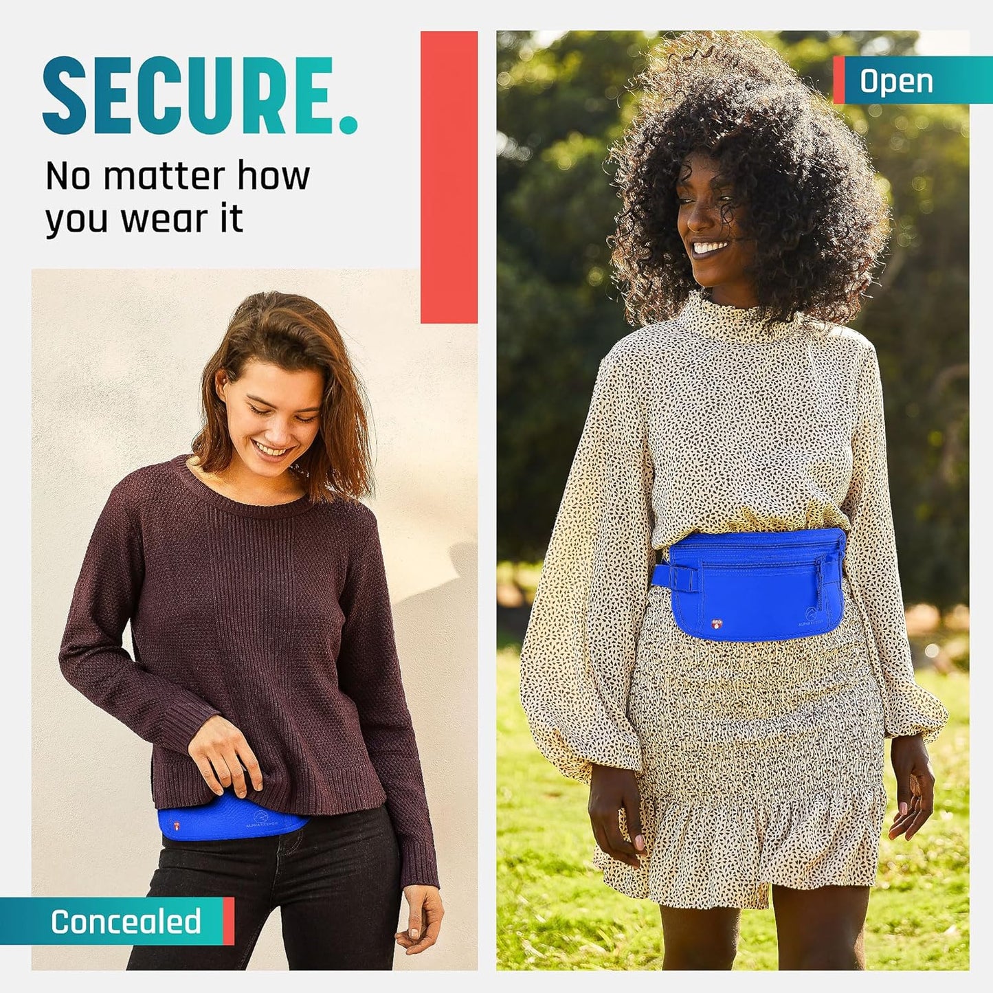 Hidden Money Belt for Travel for Men, Waist Wallet Anti Theft, RFID Passport Holder For Travel Men Or Women, Money Pouch, RFID Passport Holder