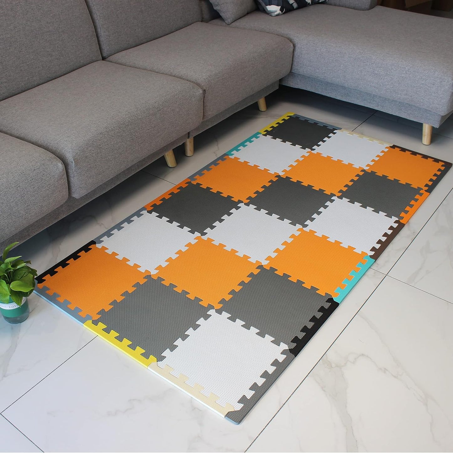 MQIAOHAM® 18Pieces Long Edges (for 18/20 Pieces Puzzle Play mats)