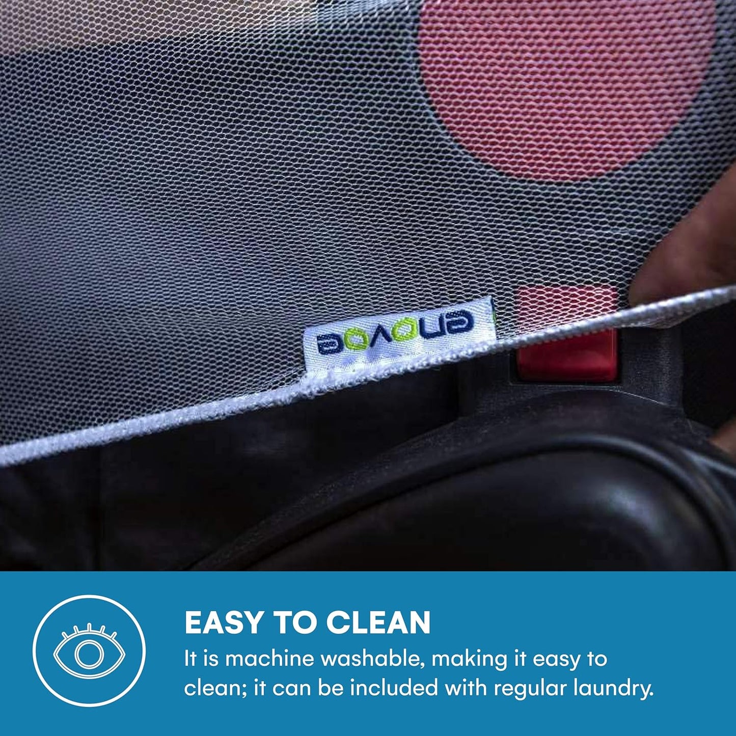 Enovoe Mosquito Net for Stroller and Baby Crib - Durable Mesh Bug Net Cover with Elastic Edge - Fits Strollers, Bassinets, Playards, and Mini Cribs - Travel Essential for Newborns - 63x64-Inch (White)