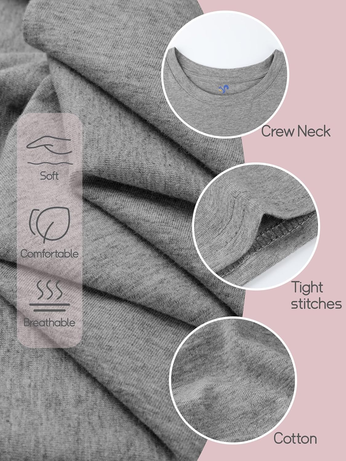 5 Pack Boys Shirts Short Sleeve Shirts for Boys Cotton T-Shirts Kids Toddler Tshirts Tees Clothes Summer Tops