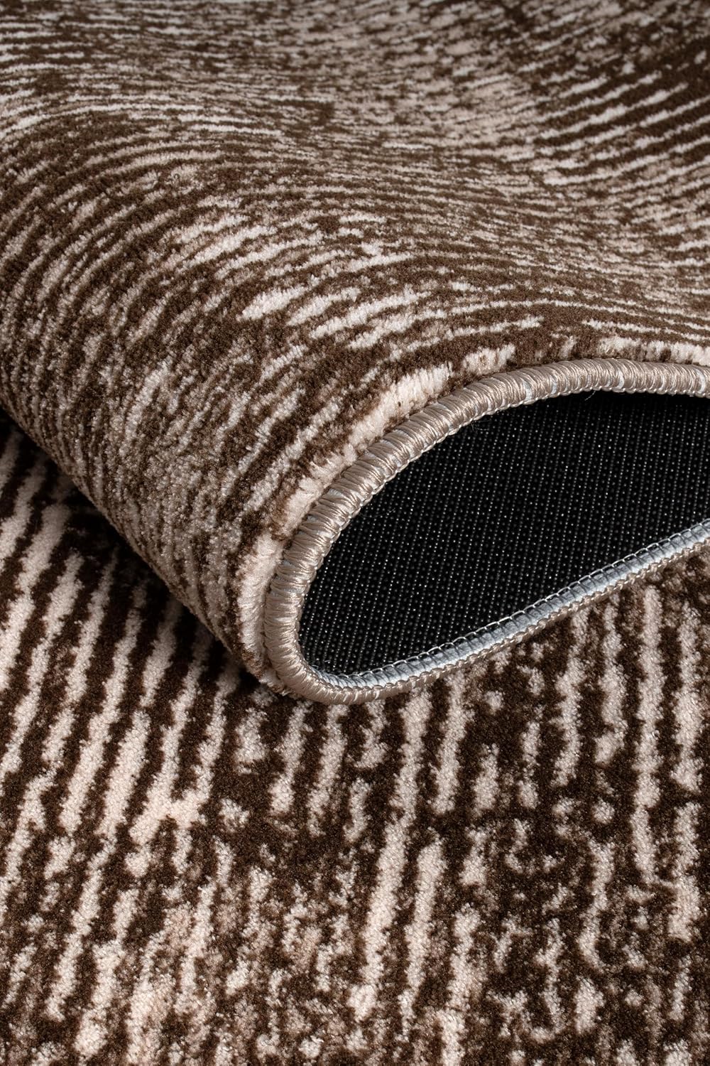 Non-Slip Washable 5x7 Area Rugs for Living Room Bedroom, Ultra Soft Bedside Rug, Indoor Floor Carpet for Kids Girls and Boys, Dorms, Nursery Rooms, Non-Skid Area Rug, Abstract Brown Beige, 5' x 7'