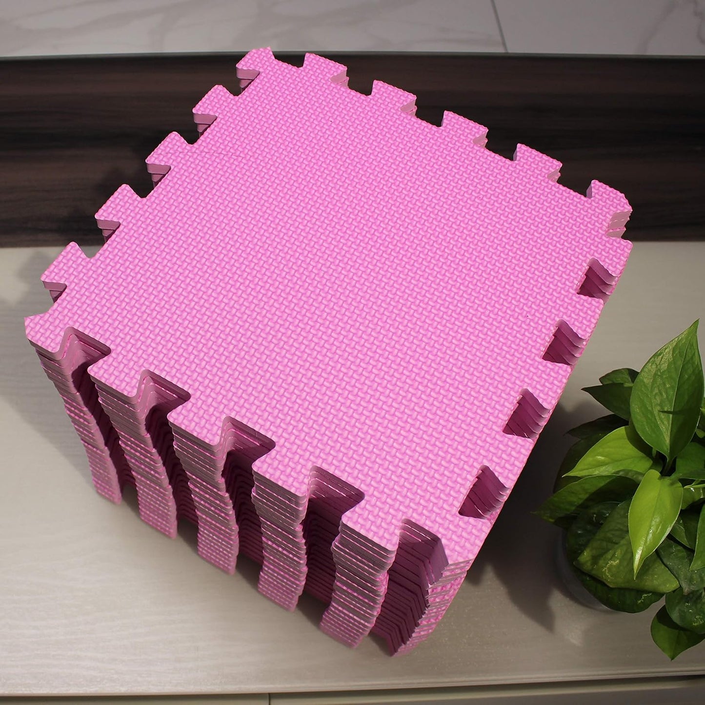 MQIAOHAM® 25 Pieces Puzzle Play Mats, Soft Baby Play Mat, Kids Interlocking Foam Floor Tiles, Toddlers Carpet Playmats G301025-103