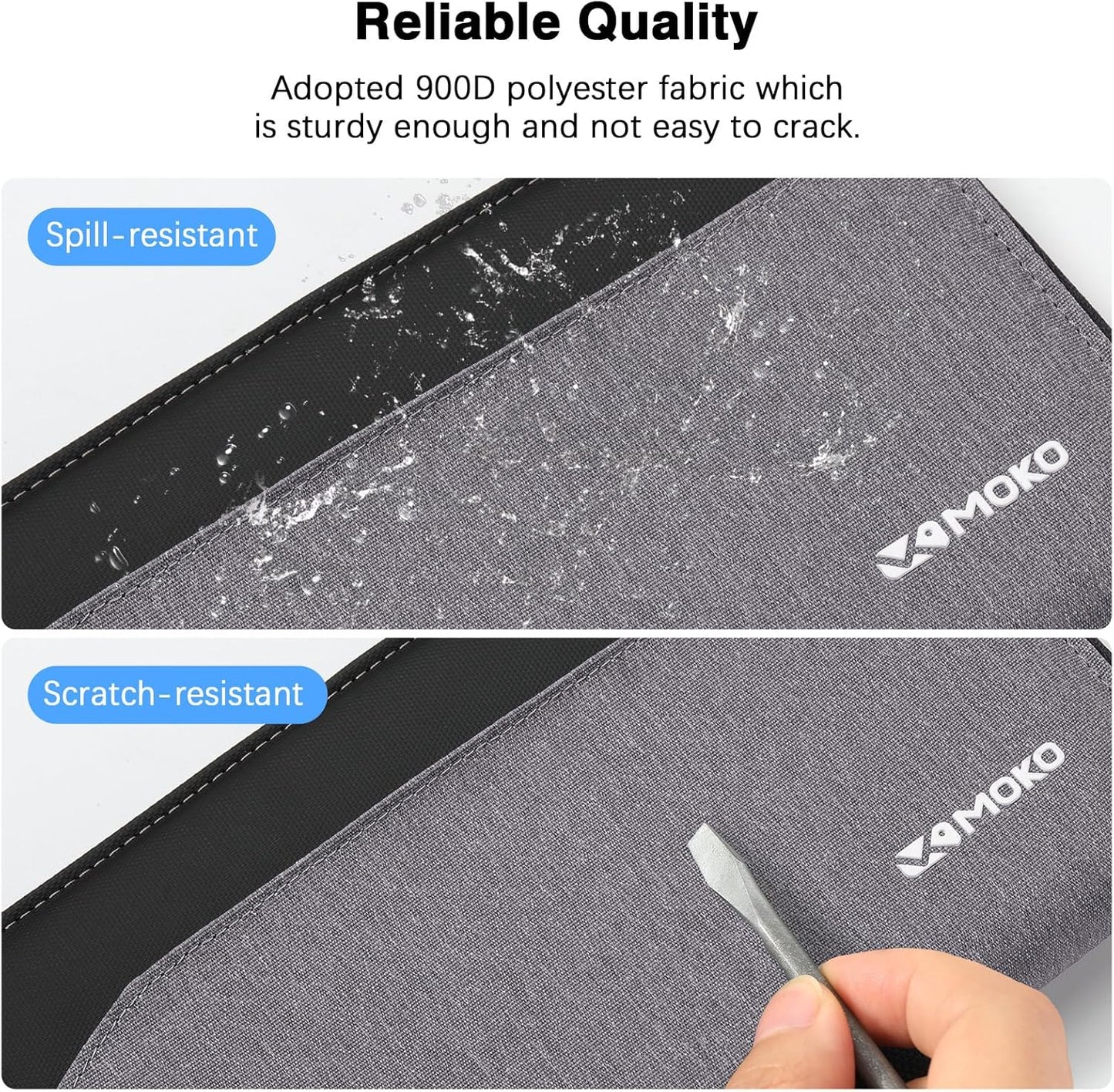 MoKo Family Passport Holder for 5, RFID Blocking Passport Wallet for Men Women, Travel Wallet Holder with Multiple Compartments, Travel Document Organzier for Cards, ID, Tickets, Keys, Gray