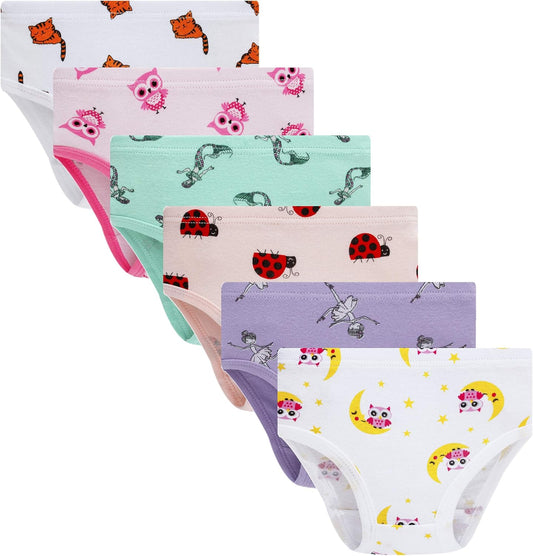 Barara King Little Girls' Soft Cotton Underwear Toddler Undies Kids panties