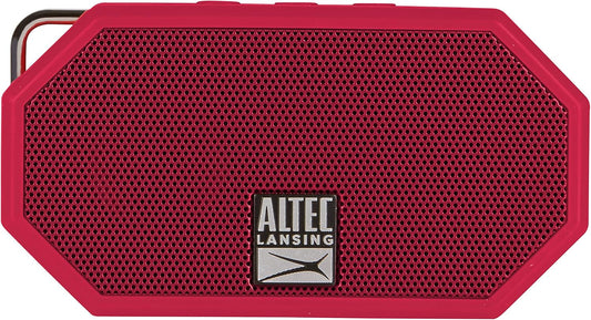 Altec Lansing Mini H2O - Waterproof Bluetooth Speaker, IP67 Certified & Floats in Water, Compact & Portable Speaker for Hiking, Camping, Pool, and Beach, Red