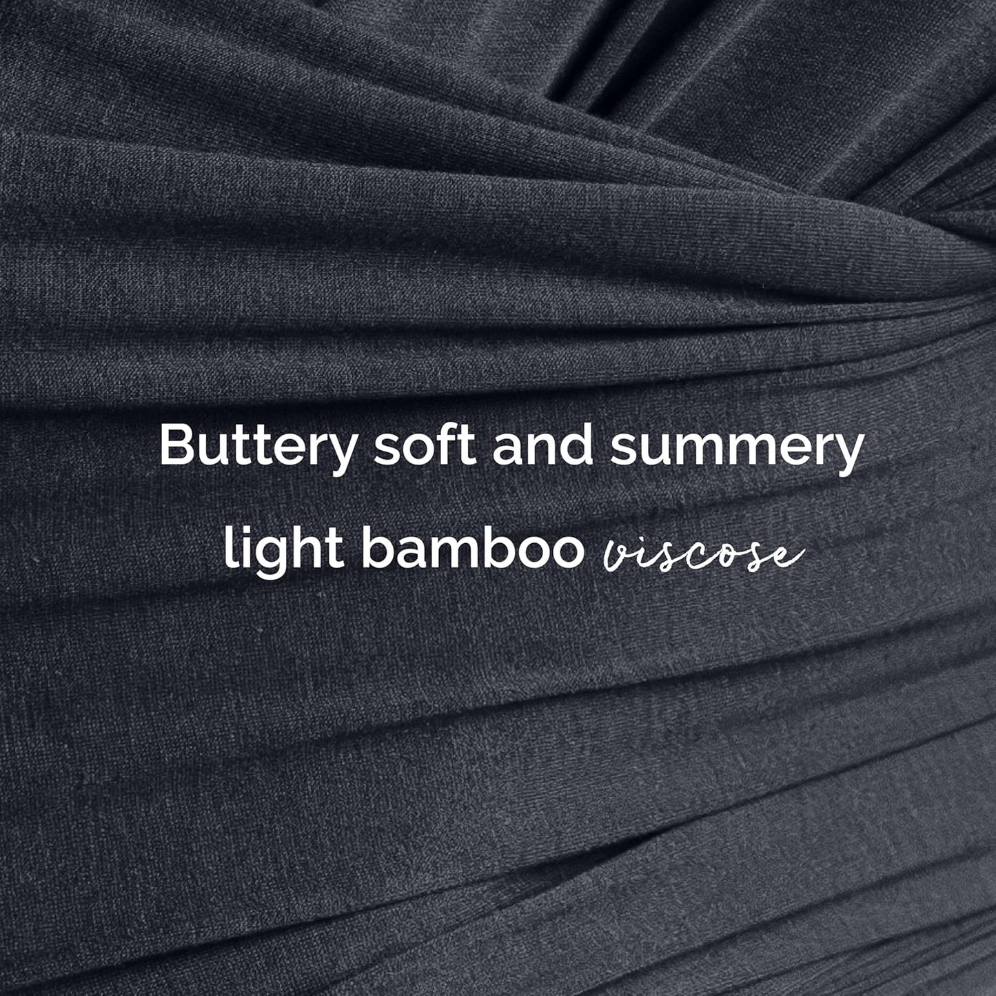 Boba Baby Wrap Carrier – Original Baby Sling Carrier for Newborns (7–35 lbs), Soft, Secure, Hands-Free & Ergonomic, Ideal for Comfortable Bonding, New Parents (Serenity Charcoal)