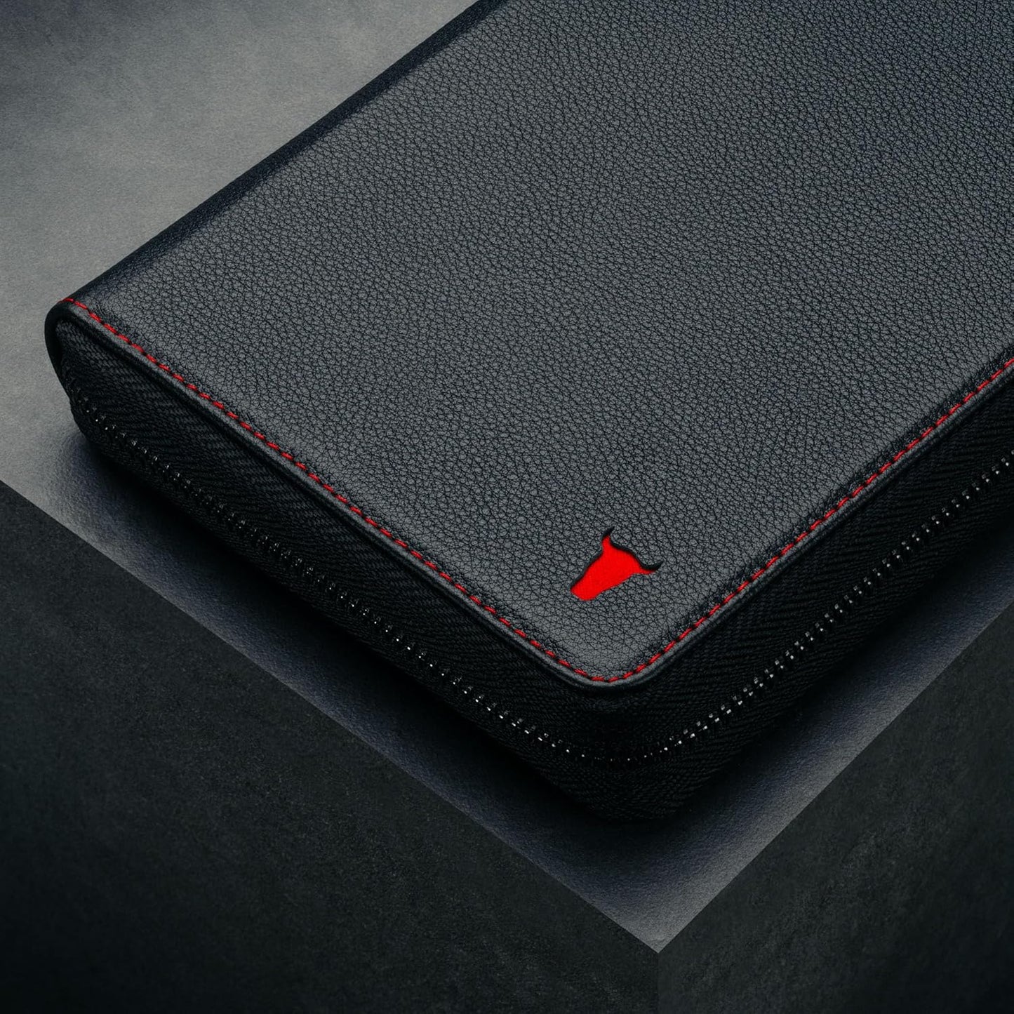 TORRO Premium Leather Family Travel Wallet, RFID Blocking Travel Organizer, Family Passport Holder for 4 Passports, Travel Documents and Cards (Black)