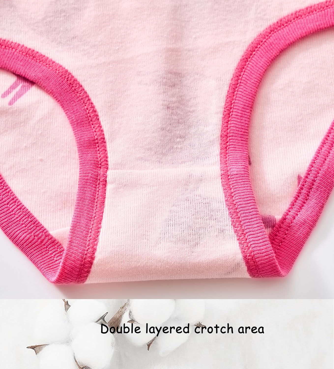 Hahan Girls Soft Panties Toddler Girls Cotton Underwear Kids Briefs