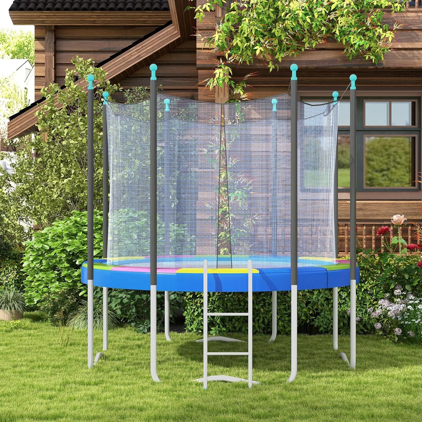 Soozier 12FT / 14FT Trampoline Spring Cover, Safety Trampoline Pad Replacement, Waterproof and Tear Resistant, All Weather Trampoline Accessories