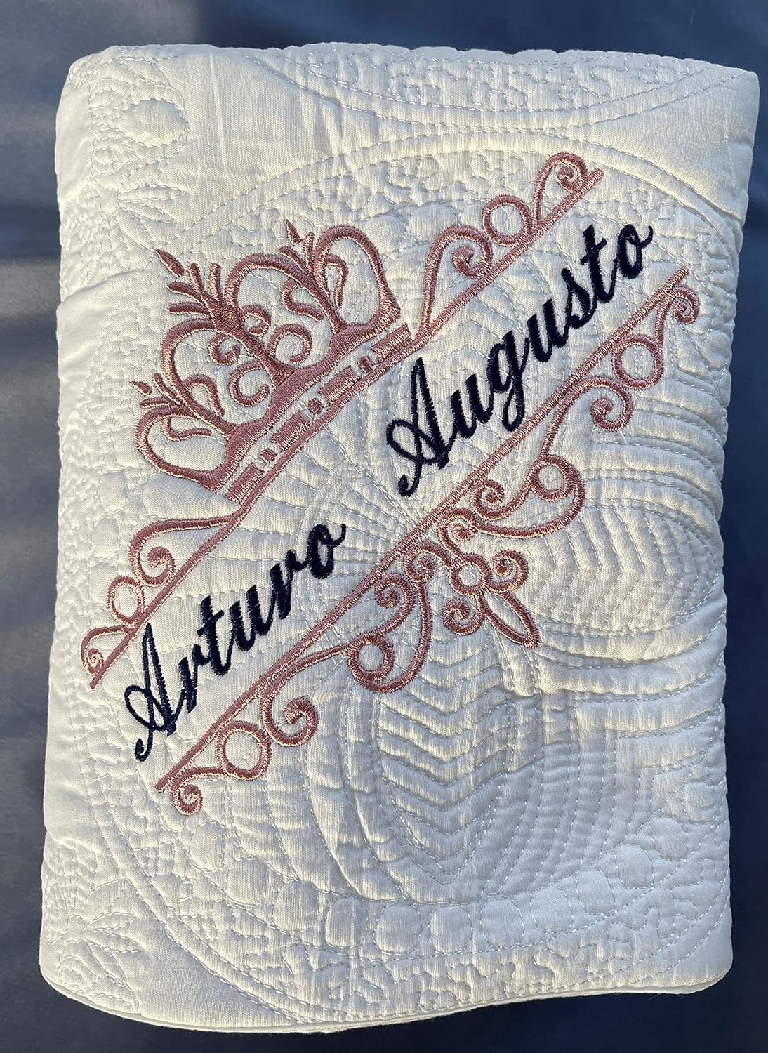 Personalized Baby Blanket Baby Quilt Monogrammed Blankets for Boys and Girls Embroidered Baby Gifts Princess Crown